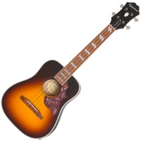 Photo EPIPHONE HUMMINGBIRD E/A UKULELE OUTFIT TENOR TOBACCO SUNBURST