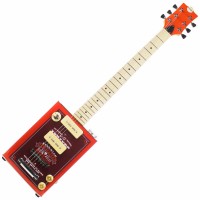 Photo BOHEMIAN OIL CAN GUITAR 2 P90 HOT SAUCE