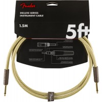 FENDER CABLE DELUXE SERIES INSTRUMENT TWEED 1.5 M DROIT/DROIT