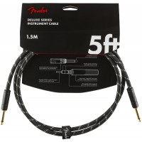 FENDER CABLE DELUXE SERIES INSTRUMENT BLACK TWEED DROIT/DROIT