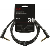 FENDER CABLE DELUXE SERIES INSTRUMENT BLACK TWEED 90CM COUD/COUD