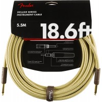 FENDER CABLE DELUXE SERIES INSTRUMENT TWEED 5.5 M DROIT/DROIT