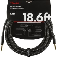 Photo FENDER CABLE DELUXE SERIES INSTRUMENT BLACK TWEED 5.5 M DROIT/DROIT