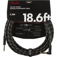 FENDER CABLE DELUXE SERIES INSTRUMENT BLACK TWEED 5.5 M DROIT/COUD