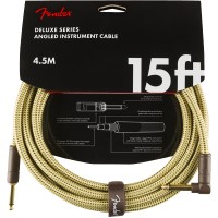 FENDER CABLE DELUXE SERIES INSTRUMENT TWEED 4.5 M DROIT/COUD