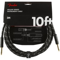 FENDER CABLE DELUXE SERIES INSTRUMENT BLACK TWEED DROIT/DROIT