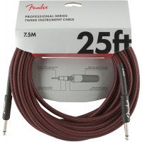 Photo FENDER CABLE PROFESSIONAL SERIES INSTRUMENT RED TWEED DROIT/DROIT 7.5M
