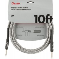 Photo FENDER CABLE PROFESSIONAL SERIES INSTRUMENT WHITE TWEED DROIT/DROIT