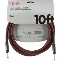 Photo FENDER CABLE PROFESSIONAL SERIES INSTRUMENT RED TWEED 3 M DROIT/DROIT
