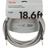 Photo FENDER CABLE PROFESSIONAL SERIES INSTRUMENT WHITE TWEED 5.5 M DROIT/DROIT