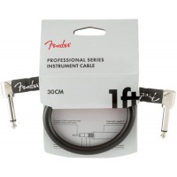 Photo FENDER CABLE PROFESSIONAL SERIES INSTRUMENT BLACK 30 CM COUDÉ/COUDÉ