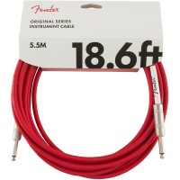 FENDER CABLE ORIGINAL SERIES INSTRUMENT FIESTA RED 5.5 M DROIT/DROIT