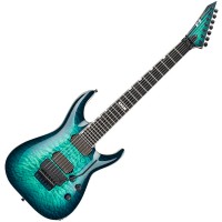 Photo ESP E-II HORIZON FR-7 BLACK TURQUOISE BURST