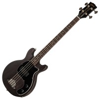 Photo GIBSON LES PAUL JUNIOR TRIBUTE DC BASS WORN EBONY