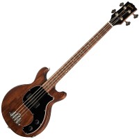 Photo GIBSON LES PAUL JUNIOR TRIBUTE DC BASS WORN BROWN