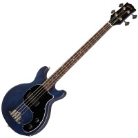 Photo GIBSON LES PAUL JUNIOR TRIBUTE DC BASS BLUE STAIN