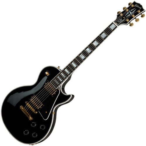 GIBSON LES PAUL CUSTOM W/EBONY FINGERBOARD EBONY GLOSS