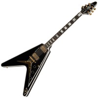 Gibson Custom Shop Flying V Custom W/Ebony Fingerboard Ebony Gloss