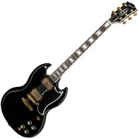 GIBSON SG CUSTOM 2-PICKUP W/EBONY FINGERBOARD EBONY GLOSS