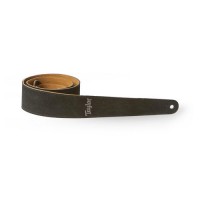 Photo TAYLOR STRAP EMBROIDERED SUEDE 2,5" BLACK