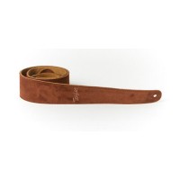 Photo TAYLOR STRAP EMBROIDERED SUEDE 2,5" CHOCOLATE BROWN