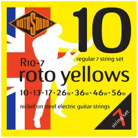 Photo ROTOSOUND R10-7 ROTO YELLOWS NICKEL REGULAR 7ST 10/56