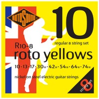 Photo ROTOSOUND R10-8 ROTO YELLOWS NICKEL REGULAR 7ST 10/74