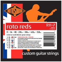 Photo ROTOSOUND R11-7 ROTO REDS NICKEL CUSTOM 7ST 11/58