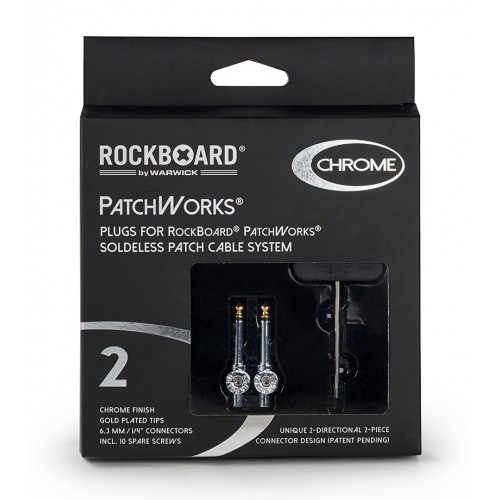 ROCKBOARD PLUGS POUR PATCHWORKS SOLDERLESS X2 CHROME