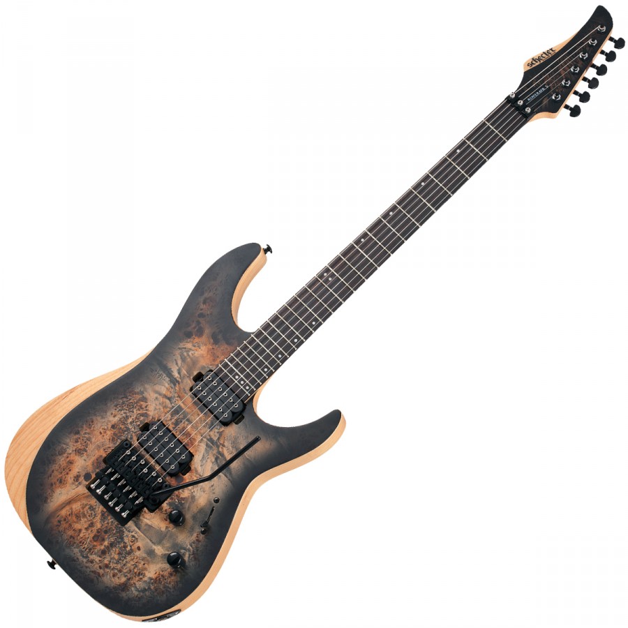 ギター Schecter Reaper-6 FR Charcoal Burst Amazon | Schecter Reaper-6 - Satin Charcoal Burst | エレキギター