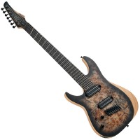 SCHECTER REAPER-7 MULTISCALE LH - SATIN CHARCOAL BURST