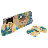 Photo FENDER MEDIATORS WOODSTOCK TIE DYE (BOITE DE 6)