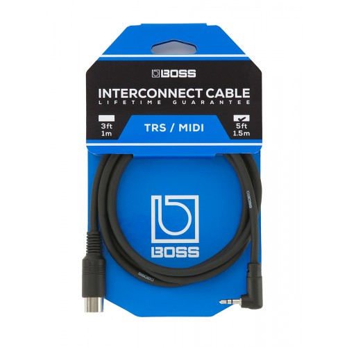 Boss BMIDI-1-35 MIDI Cable 600mm (Black) | MUSIC STORE Professional