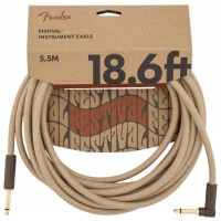 Photo FENDER CABLE SERIES FESTIVAL INSTRUMENT NATURAL 5.5 M DROIT/COUDÉ