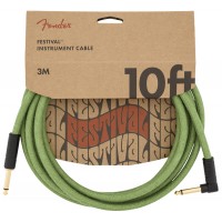 FENDER CABLE SERIES FESTIVAL INSTRUMENT GREEN DROIT/COUDE