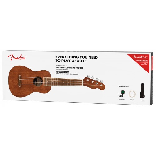 FENDER PACK UKULELE SEASIDE SOPRANO NATURAL