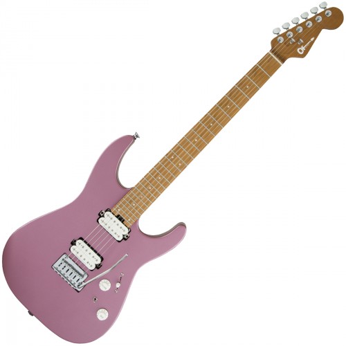 CHARVEL PRO-MOD DK24 HH 2PT CM SATIN BURGUNDY MIST