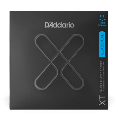 D'ADDARIO XTC46 XT CLASSICAL SILVER PLATED COPPER HARD TENSION