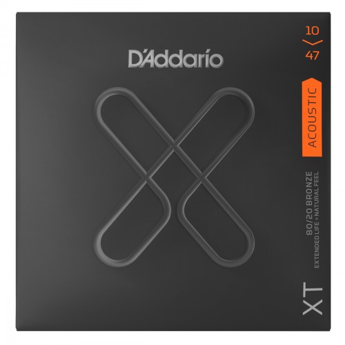 D'ADDARIO XTABR1047 XT ACOUSTIC BRONZE EXTRA LIGHT 10/47