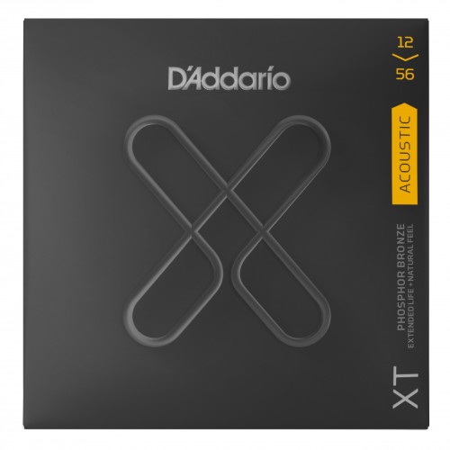 D'ADDARIO XTAPB1256 XT ACOUSTIC PHOSPHOR BRONZE LIGHT/MEDIUM 12/56