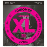 D'ADDARIO ECB81 XL CHROMES REGULAR LIGHT 45/100 LONG SCALE