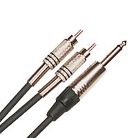 Yellow Cable K02 2 RCA/Jack Mono - 3M