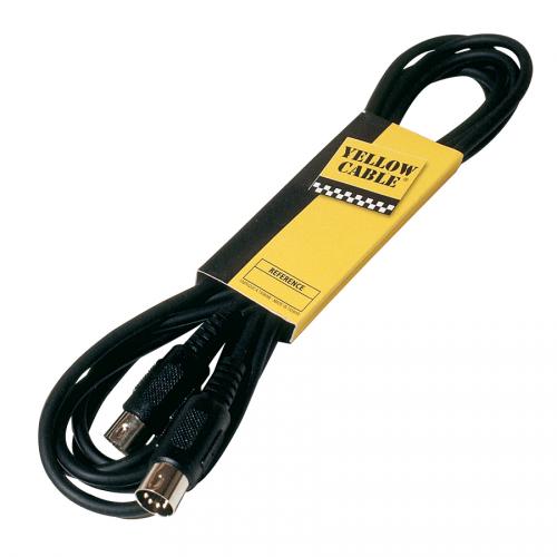 YELLOW CABLE MD1 MIDI 5 BROCHES - 1M