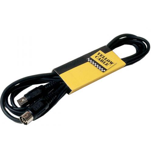 YELLOW CABLE MD3 MIDI 5 BROCHES - 3M