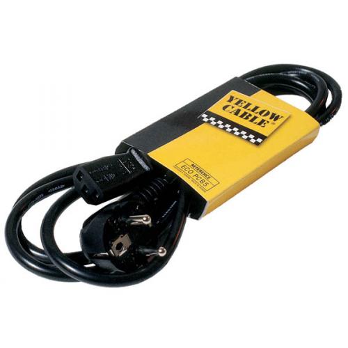 YELLOW CABLE PCB5 CABLE D'ALIMENTATION AVEC TERRE - 2M