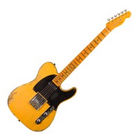 Photo FENDER CUSTOM SHOP 52 TELECASTER HEAVY RELIC BUTTERSCOTH BLONDE