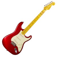 Photo FENDER CUSTOM SHOP 62 STRATOCASTER JOURNEYMAN RELIC RED SPARKLE