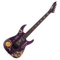 Photo ESP LTD SIGNATURE KIRK HAMMETT OUIJA PURPLE SPARKLE LTD
