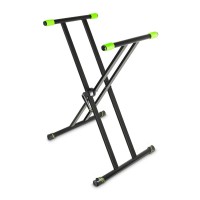 X-Keyboard Stand, Support de clavier à double renfort Support de clavier  double stable, Support pour piano de scène E-Piano, avec 7 niveaux, support  de clavier stable et antidérapant avec structure en 