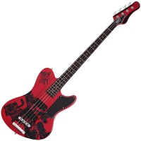 SCHECTER SIMON GALLUP ULTRA SPITFIRE BASS RED